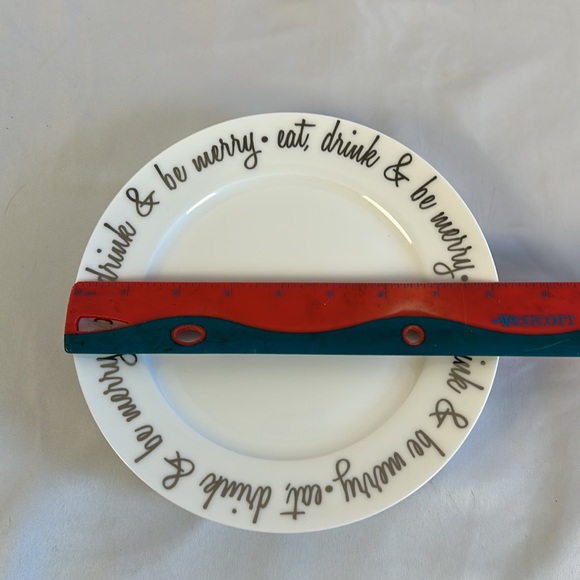 Vintage Ciroa Bone China "Be Merry" Salad/Dessert Plate Retired -set of 4 - Picture 10 of 10